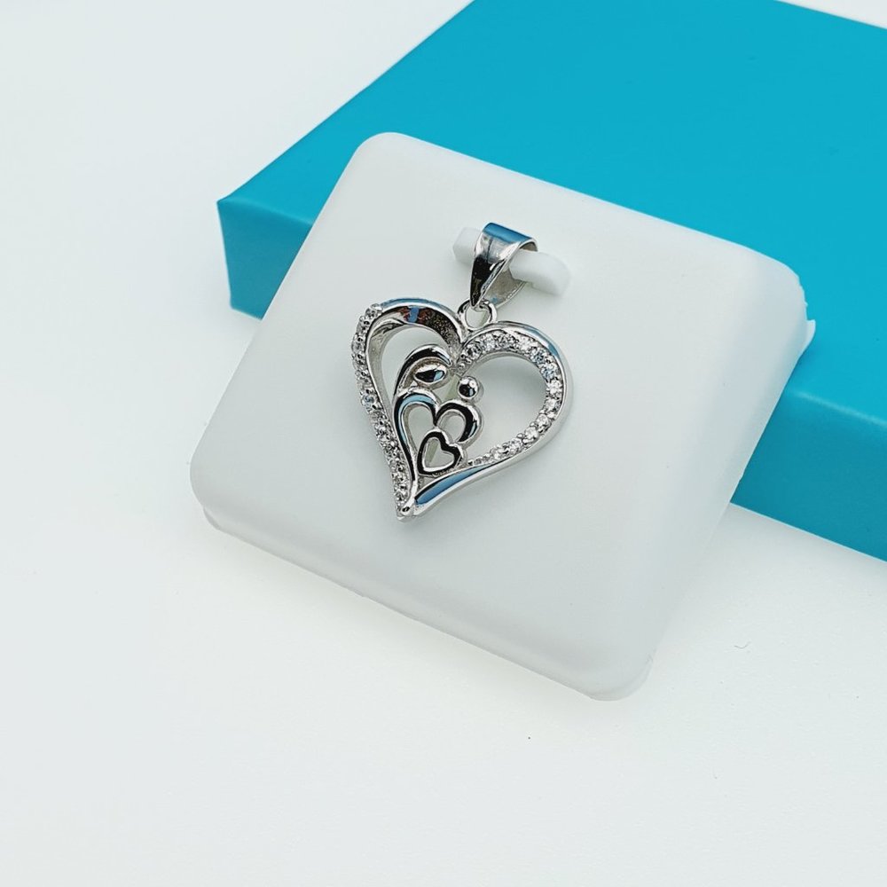 "925 Sterling Silver CZ Beautiful Pendant for Women, 1USPAR4017 - Picture 7 of 11